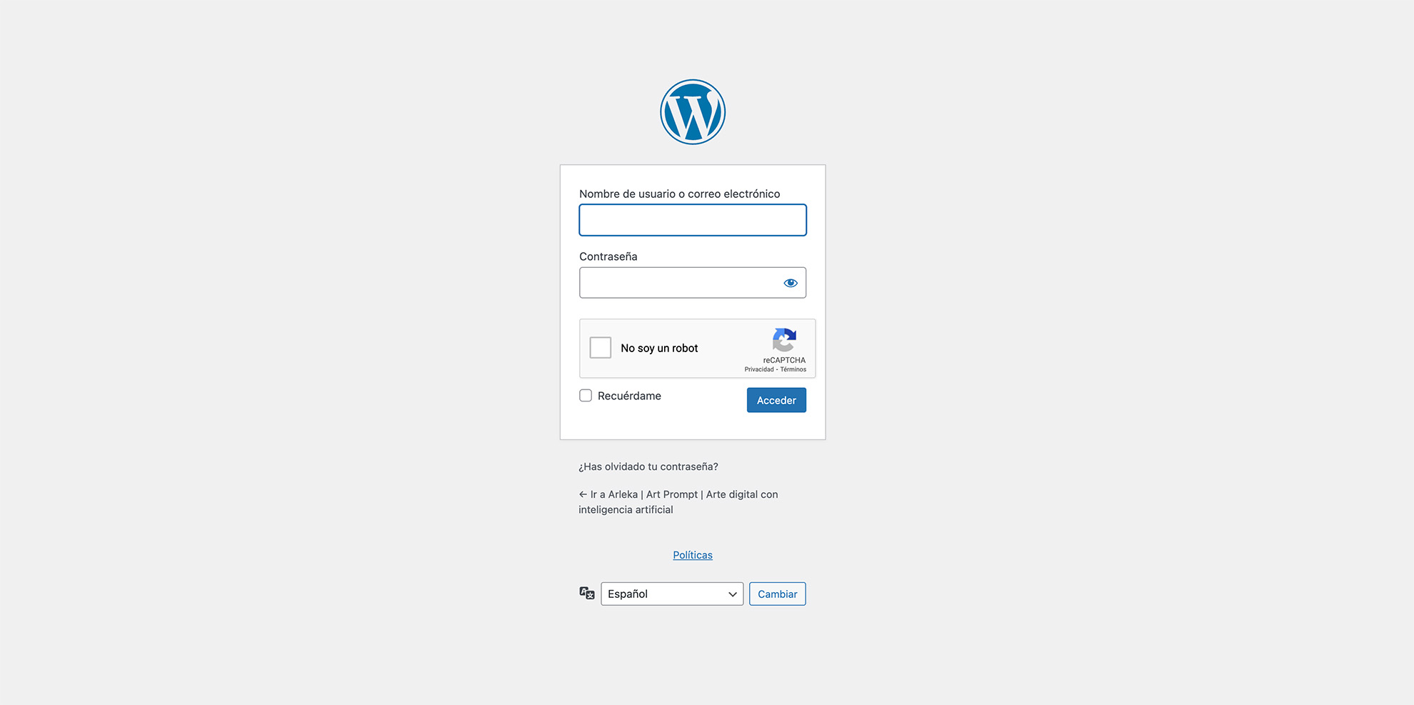 cambiar la URL de acceso a WordPress